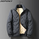 2023 Autumn Winter Jacket Men Fleece Warm Thicken