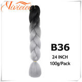 6 Pcs 24" Jumbo Synthetic Braids Hair Extensions