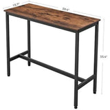 Narrow Long Bar Table, Kitchen Dining Table