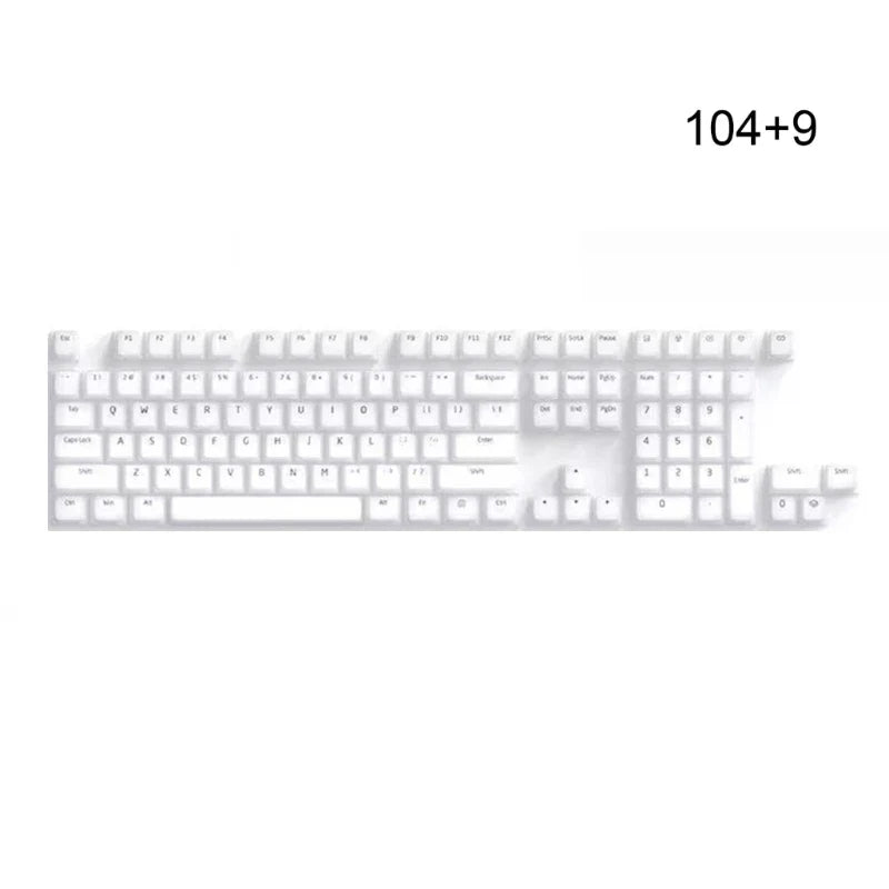 104 Keys Keycaps ABS Silicone Backlights Cap Set