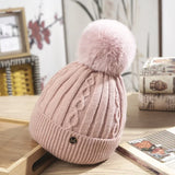 Winter Hats for Woman Thicker Beanies Chenille Ball