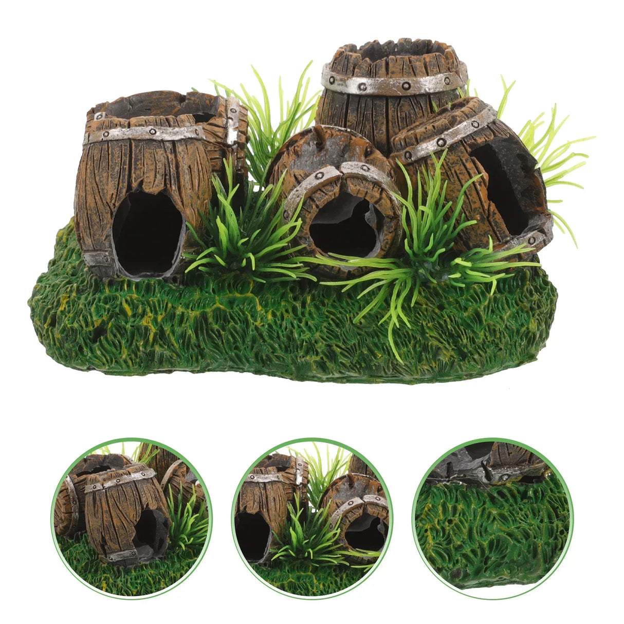 Aquarium Decor Brine Shrimp Hatchery Barrel Hideout Fish