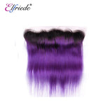 Elfriede 1BPurple Straight Ombre Colored Hair Bundles with