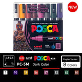 Japan Posca Marker Pen Set Non-Toxic Utilies Escolares