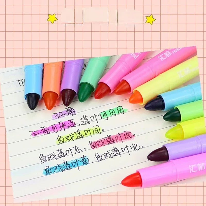 12Colors/set Pastel Gel Dry Highlighters Fragrance Bible Highlighters