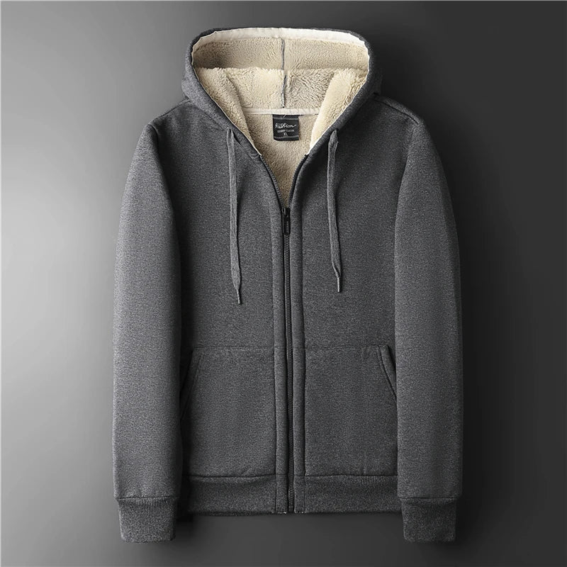 Big Size Mens Clothes Winter Thick Warm Hoodie