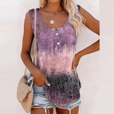 Women Sleeveless Printed Vest Tank Tops Ladies Summer