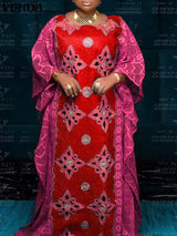 Plus Size 5XL VONDA Bohemian Women Maxi Long