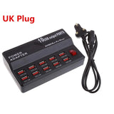 HUB 10 USB multi-port charger Fast charging for