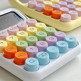 1pc Keyboard Calculator Office 12-digit Mechanical Calculator Cute