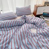 Nordic Sling Bed 150 Bedding Sets Stripes Duvet