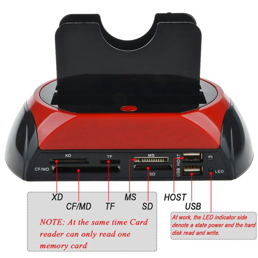 HDD Docking Station IDE Dual USB Clone Hard