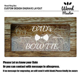 Funny Dad Wooden Bow Tie World's Greatest Farter