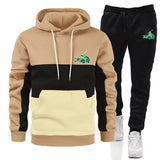 2024 Spring Autumn Men Tracksuit Patchwork color Sportswear