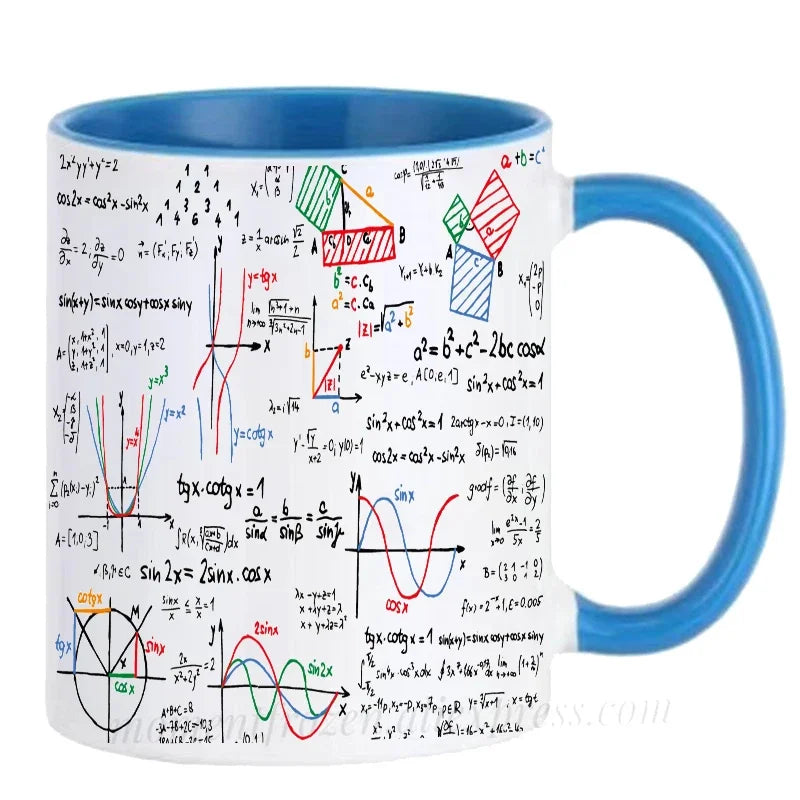Math Teacher Mugs School Students Cups Mathematics Parabolic