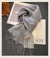 High Quality 100 Wool Scarf Female Fashion Classic