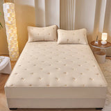 Super Thick Mattress Cover Quilted Embroidered Bed Cover