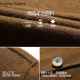 Luxury Top Quality Double-sided Wool Trench Coat For