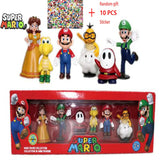 6pcs/set Super Mario Bros PVC Action Figure Toys