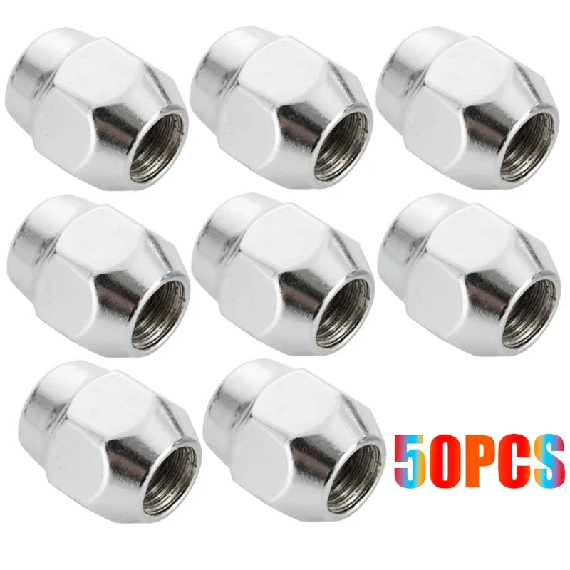 1Set Wheel Nuts Conical Collar Closed Replacement Parts