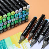 30/40/60/80 Color Markers Alcohol Felt Pen Manga Sketching