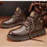 Men's Biker Boot Winter Outdoor Motorcycle Retro Style