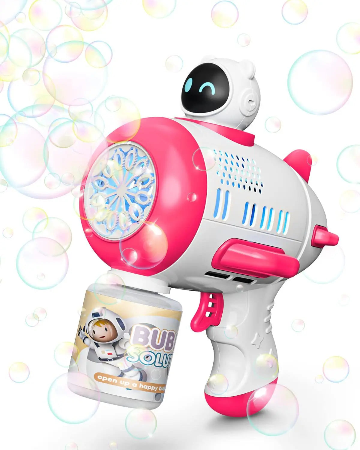 Newelectric lighting10 Holes Bubble Machine Outdoor ToysSpacemanFully Automatic