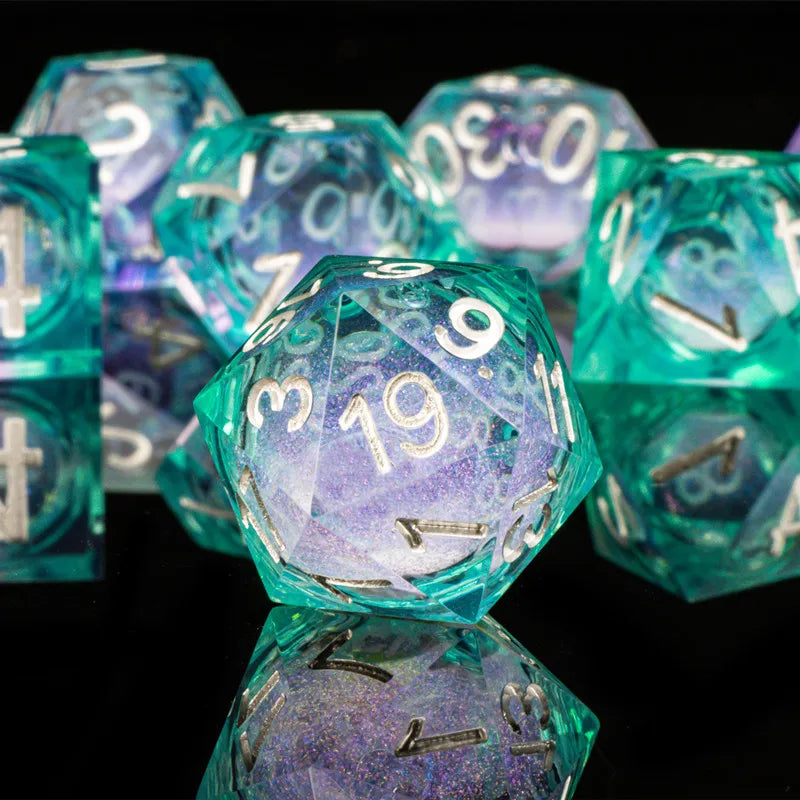 Sharp Edge Dice Dungeons and Dragons liquid core