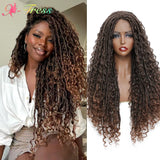 X-TRESS Braided Wigs Lace Front Wig for Black