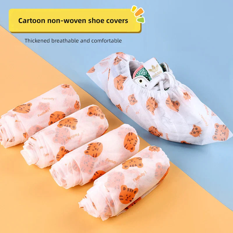 50pcs Disposable Shoe Cover Dustproof Nonslip Dhoe Cover