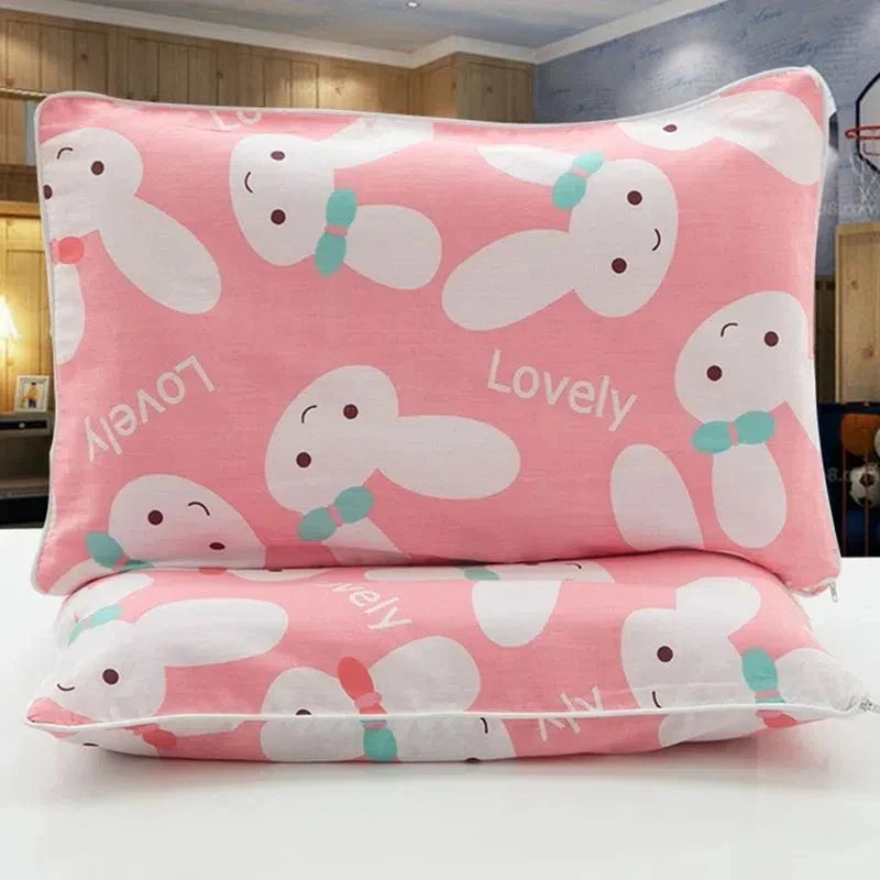 Rectangle Children's Pillow Cover Cartoon Pure Cotton Pillow