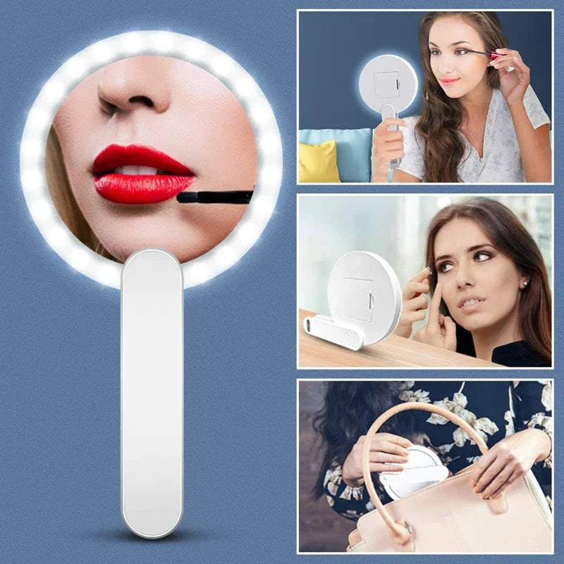 Mini Travel Portable Makeup Vanity Mirror With 10X