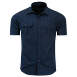 2023 Summer New Fashion Men Short Sleeve Solid