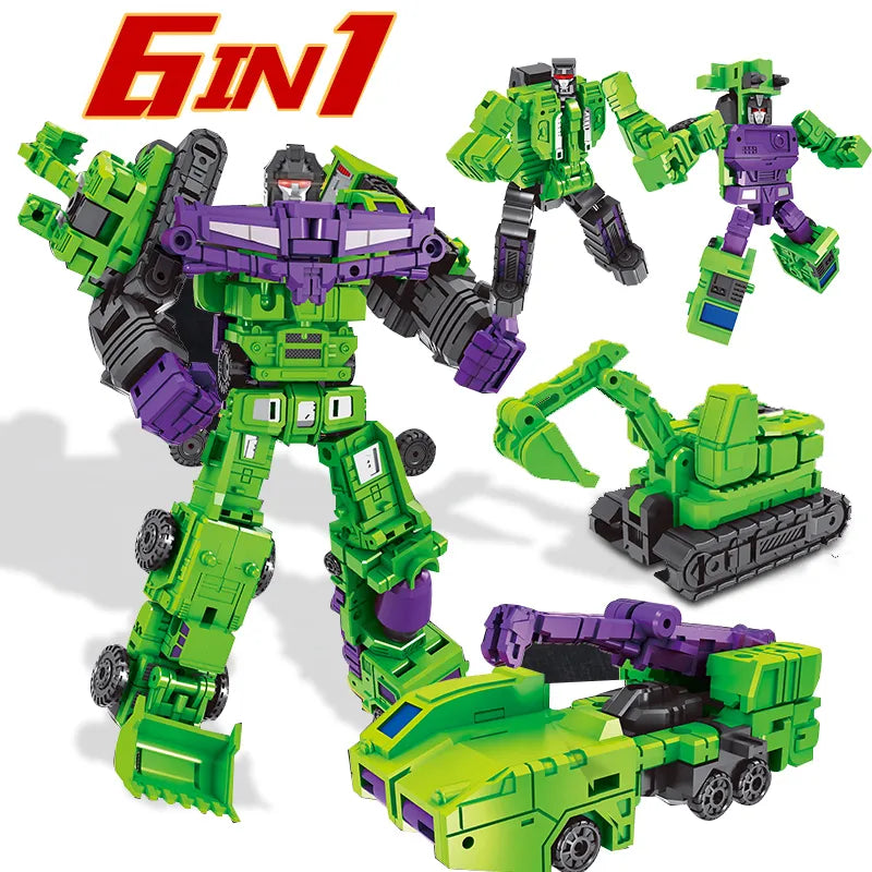 Transformation 6 in 1 Model MINI Devastator 22CM