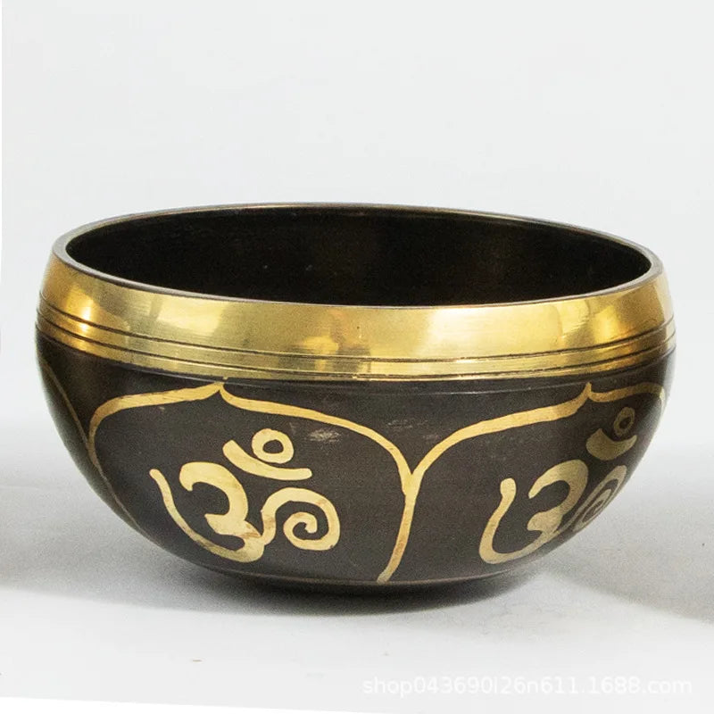 Original Tibetan Quartz Bowls Set Singing Handmade Bronze