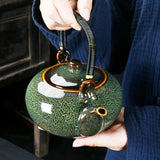 Large Capacity Teapot 700ml Ceramics Coffee Pot Tea
