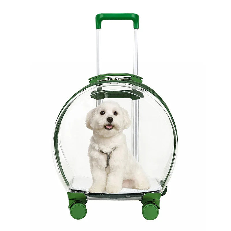 Pet Dog Cat Trolley Suitcase Luggage with Wheels