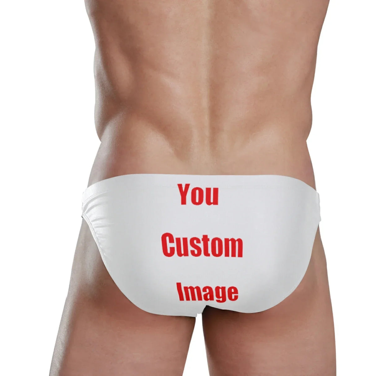 Custom pattern Man's Brand Swimming Briefs Low Waist