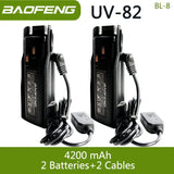 Baofeng UV 82 BL-8 Battery Walkie Talkie Ham