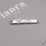 Personalized Engraved Tie ClipCufflinks for Men Customized DIY