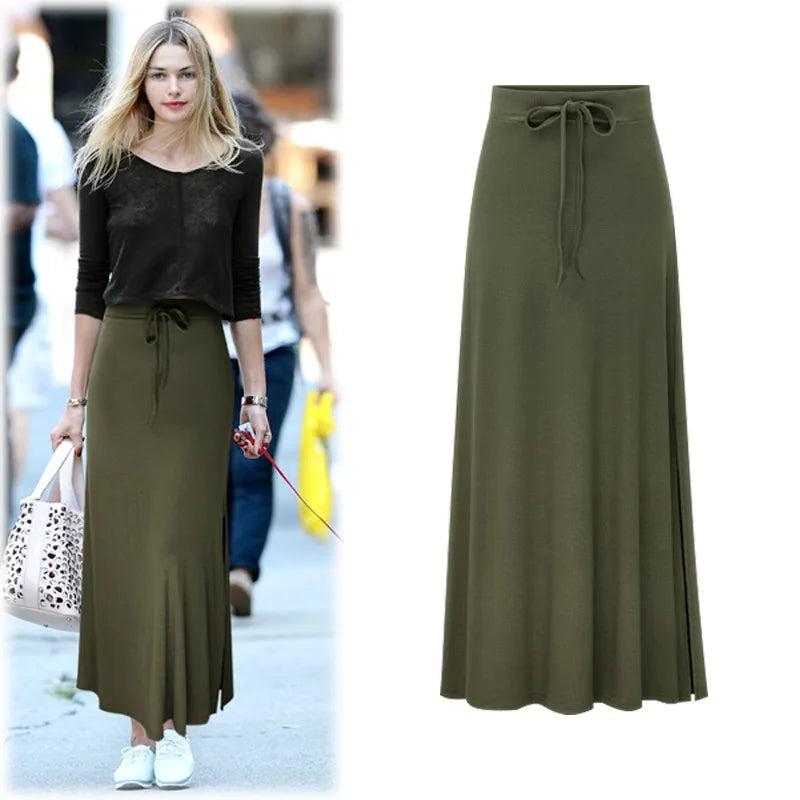 Plus Size Aline Cotton Skirts Hip Slim Women