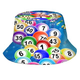 Bingo Balls Fisherman'S Hat Bucket Hats Caps Bingo