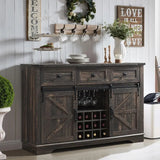 OKD Farmhouse Buffet Cabinet, 54" Coffee Wine Bar