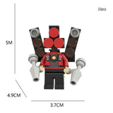 Skibidi Toilet Mini Building Block Anime Action Figure