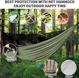 Double Travel Camping Hammock with Mosquito Net,Backpacking Portable