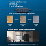 Double Head LED Desk Lamp Stepless Dimmable Computer