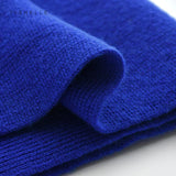 luxury cashmere knitted scarves solid color women or