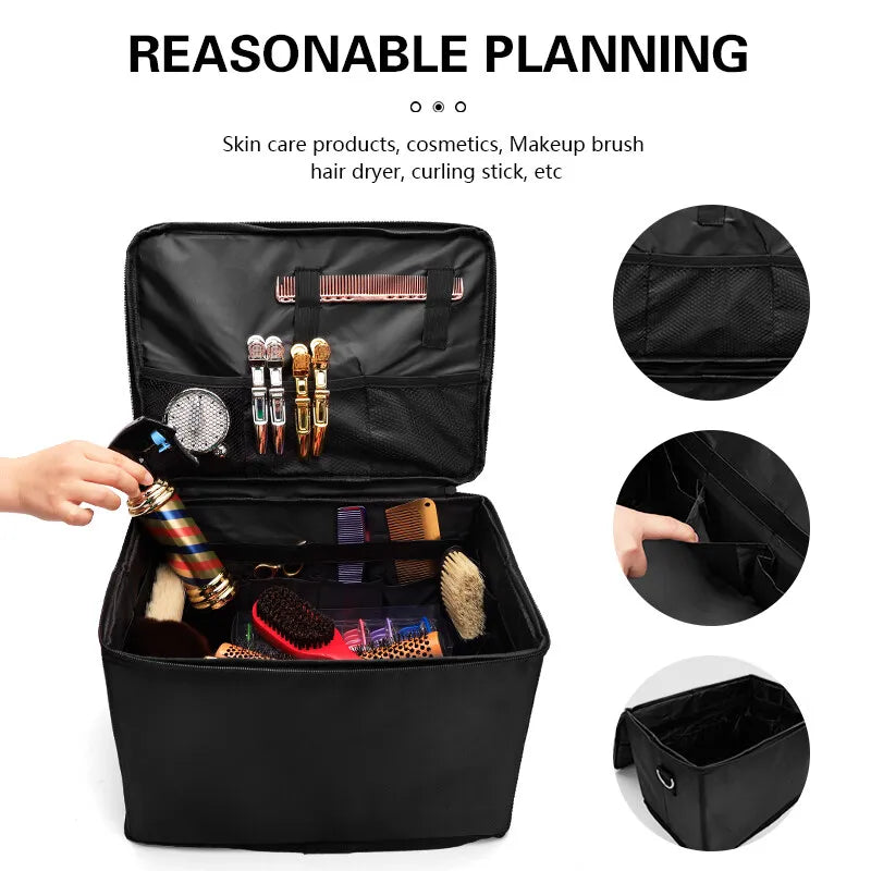 BarberTop Foldable Bag Salon Makeup Tool Backpack Hair