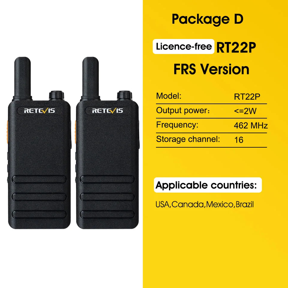 15mm Ultra-thin Mini Walkie Talkie Retevis RT622P Type