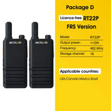 15mm Ultra-thin Mini Walkie Talkie Retevis RT622P Type